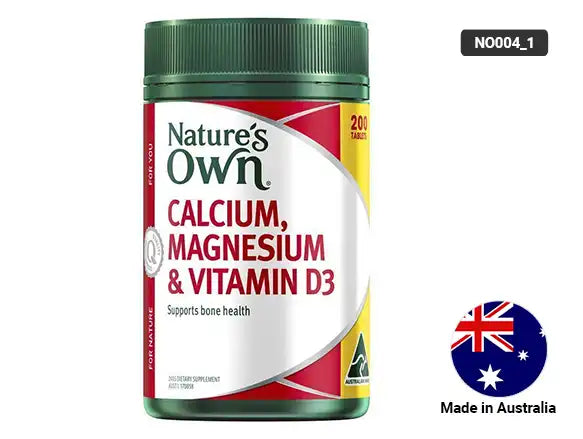 Natures Own Calcium, Magnesium & Vitamin D3 200 Tablets
